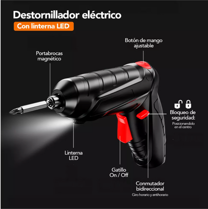 Destornillador Eléctrico Inalámbrico.