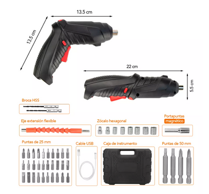Destornillador Eléctrico Inalámbrico.